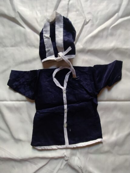 Cotton dress for baby/सुती कापडाचे लहान बाळाचे झबले आणि टोपी