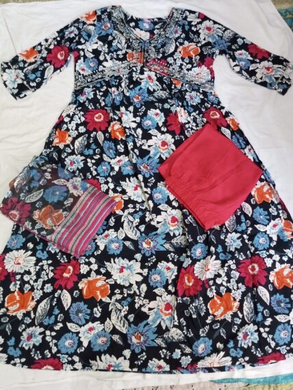 3 piece kurti set