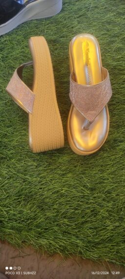 Golden ladies footwear