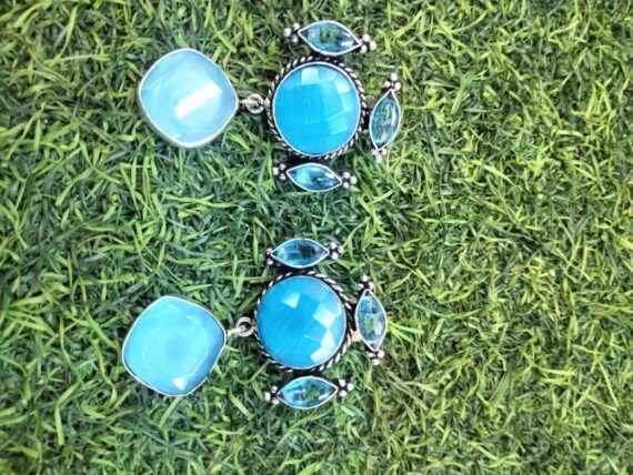 Blue earings