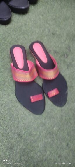 Ladies footware pink blue type