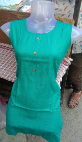 Green shirt kurti