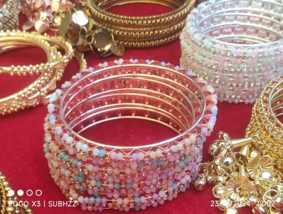 Kundan works bangles