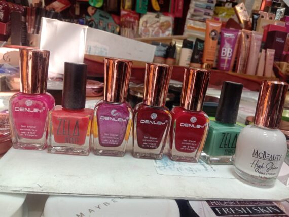colourful nail polish