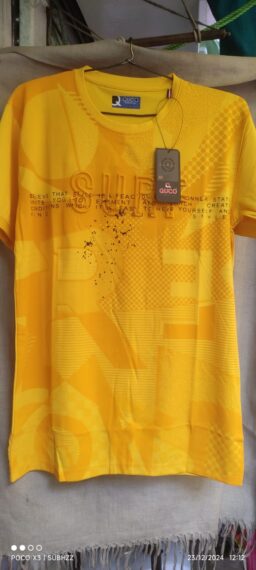 yellow t shirt