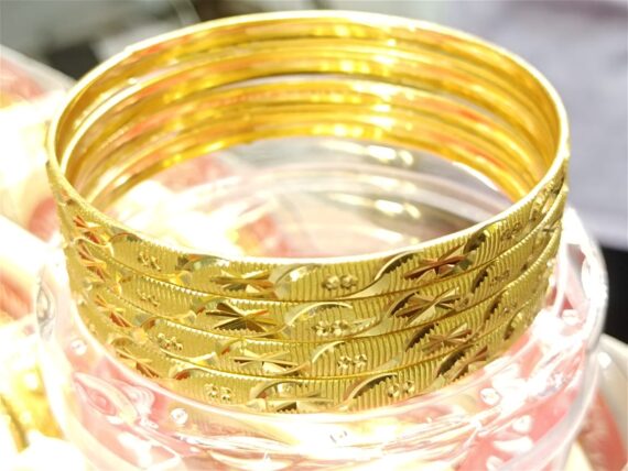 Golden bangles