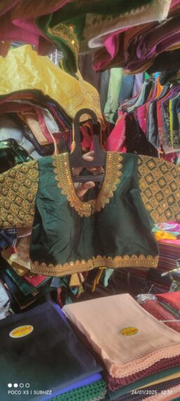 Dark green Colour blouse