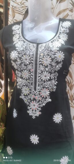 Black short kurti