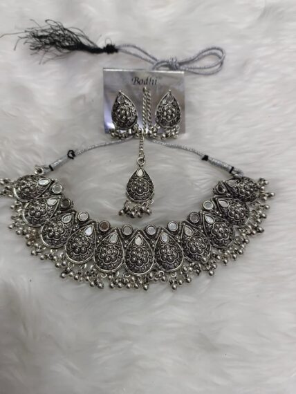 silver necklace