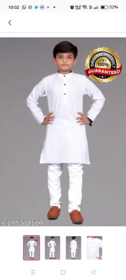 White dress for boys