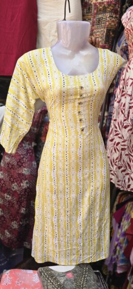 yellow kurti