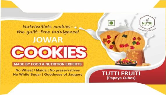 Jowar Cookies - Tutti Frutti